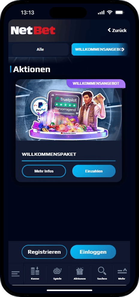 NetBet Willkommensangebot
